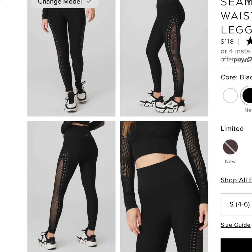 Alo Seamless High-Waist 7/8 Open Air Legging